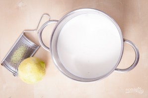 Заварной крем на молоке - фото шаг 1