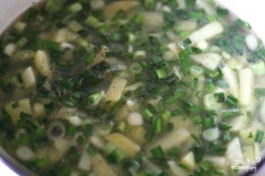Суп-пюре из зеленого лука - фото шаг 4