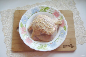Картошка с курицей по-деревенски в духовке - фото шаг 4
