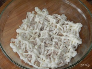Салат из куриных грудок с грибами - фото шаг 3