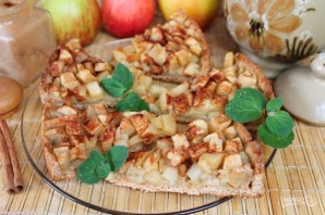 Открытый овсяный пирог с яблоками - фото шаг 8