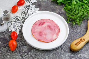 Канапе с сыром и ветчиной - фото шаг 2