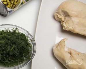 Салат из грибов и курицы - фото шаг 1
