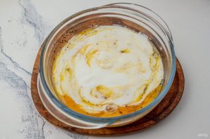 Заливной пирог с капустой и сыром - фото шаг 3