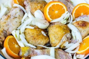 Запеченная курица с апельсинами и фенхелем - фото шаг 3
