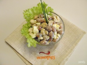Салат с консервированной фасолью - фото шаг 6