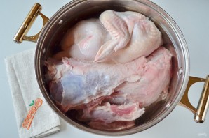 Домашний холодец из говядины и курицы - фото шаг 2