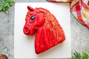 Новогодний торт "Огненная лошадь" - фото шаг 22