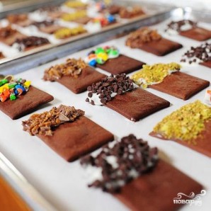 Шоколадное печенье с начинками на выбор - фото шаг 4