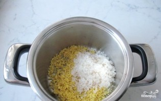 Молочная каша из риса и пшена - фото шаг 2