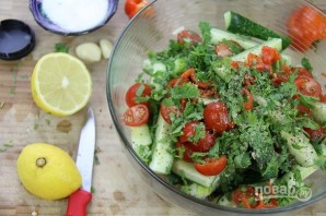 Летний овощной салат - фото шаг 5