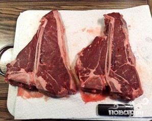 Стейк (T-Вone steak) - фото шаг 1