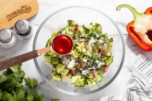 Салат из ледяного гриба - фото шаг 8