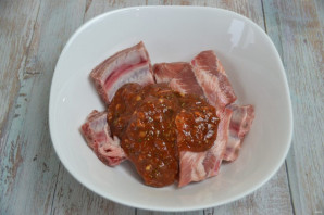 Свиные ребрышки-гриль с кетчупом "Лечо" "Махеевъ" - фото шаг 5