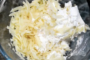 Лучший рецепт баклажанов, фаршированных творогом и сыром с майонезом - фото шаг 3