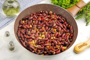 Фасоль с орехами - фото шаг 9