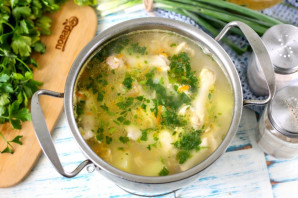 Куриный суп с жареной вермишелью - фото шаг 5