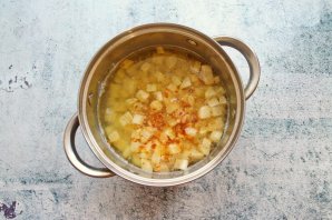 Суп-пюре из кабачков с плавленым сыром - фото шаг 4