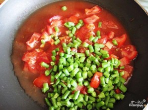 Цуккини, фаршированный томатом и стручковой фасолью - фото шаг 3