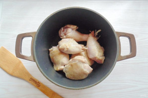 Чахохбили из курицы с кабачками - фото шаг 6