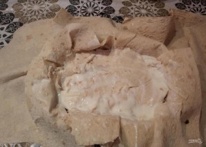 Яично-мясной тортик со вкусом шавермы - фото шаг 12