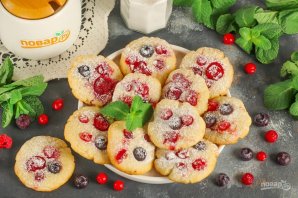 Постное печенье с ягодами - фото шаг 7