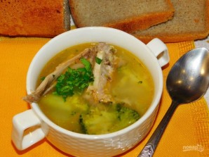 Суп из кролика с брокколи - фото шаг 4