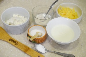 Сырные лепешки за 5 минут - фото шаг 1