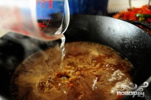 Феттучини с курицей, помидорами и болгарским перцем - фото шаг 5