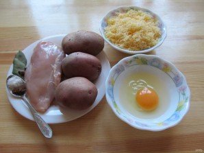 Картофельные ньокки с курицей и сыром - фото шаг 1