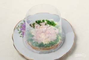 Салат "Мимоза" с рисом и сыром - фото шаг 5