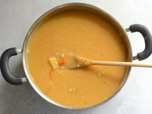 Суп с белой фасолью и беконом - фото шаг 8