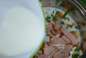 Сырно-молочный суп с овощами - фото шаг 5
