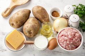 Запеканка с фаршем в аэрогриле - фото шаг 1