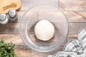 Постная пицца с грибами - фото шаг 7