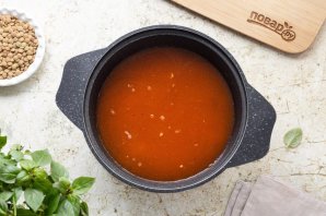 Турецкий суп из зеленой чечевицы - фото шаг 6