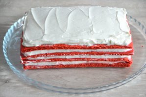 Пирожное "Красное и белое" - фото шаг 20