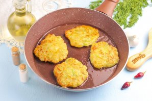 Постные оладьи из кабачков - фото шаг 8