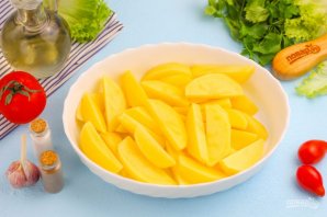 Минтай в духовке с картофелем - фото шаг 2