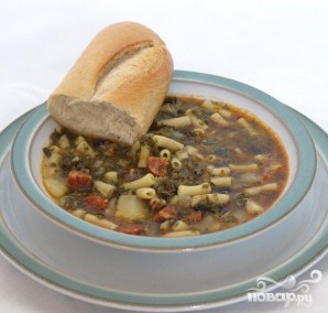 Суп с капустой и колбаской чоризо - фото шаг 5