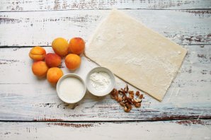Слоеный пирог с абрикосами - фото шаг 1