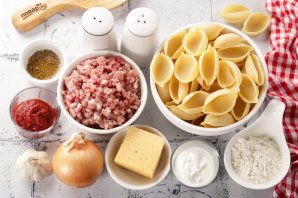 Фаршированные макароны-ракушки - фото шаг 1
