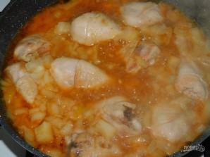 Куриные голени с овощами в соевом соусе - фото шаг 5
