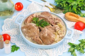 Печень в молоке - фото шаг 7