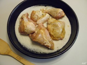 Курица на соли кусочками - фото шаг 3