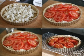 Пирог с творожной начинкой и помидорами - фото шаг 3
