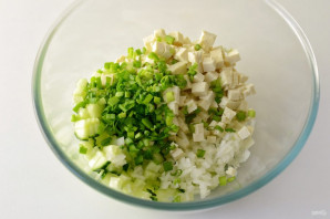Вегетарианский крабовый салат - фото шаг 4