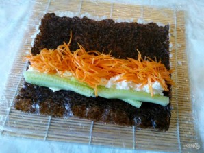 Вегетарианские роллы с корейской морковью - фото шаг 5