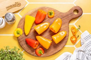 Маринованные мини-перцы с сыром - фото шаг 2