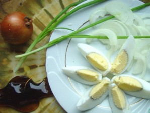 Салат из копченой скумбрии   - фото шаг 3